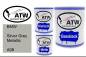 Preview: BMW, Silver Grey Metallic, A08: 1L Lackdose + 1L Klarlack + 500ml Härter - Set, von ATW Autoteile West.